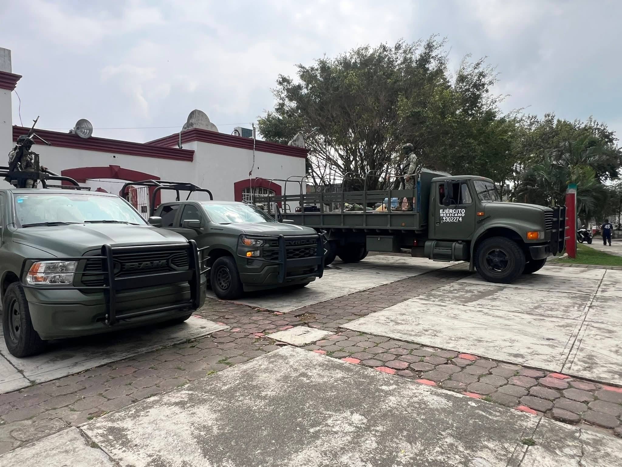LLEGAN SOLDADOS A REFORZAR SEGURIDAD EN MUNDO NUEVO