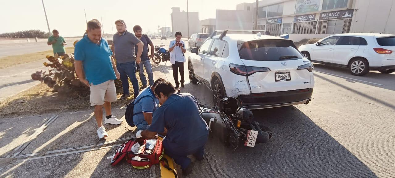 Imparables los accidentes de motociclistas en el Malecón Costero de Coatzacoalcos