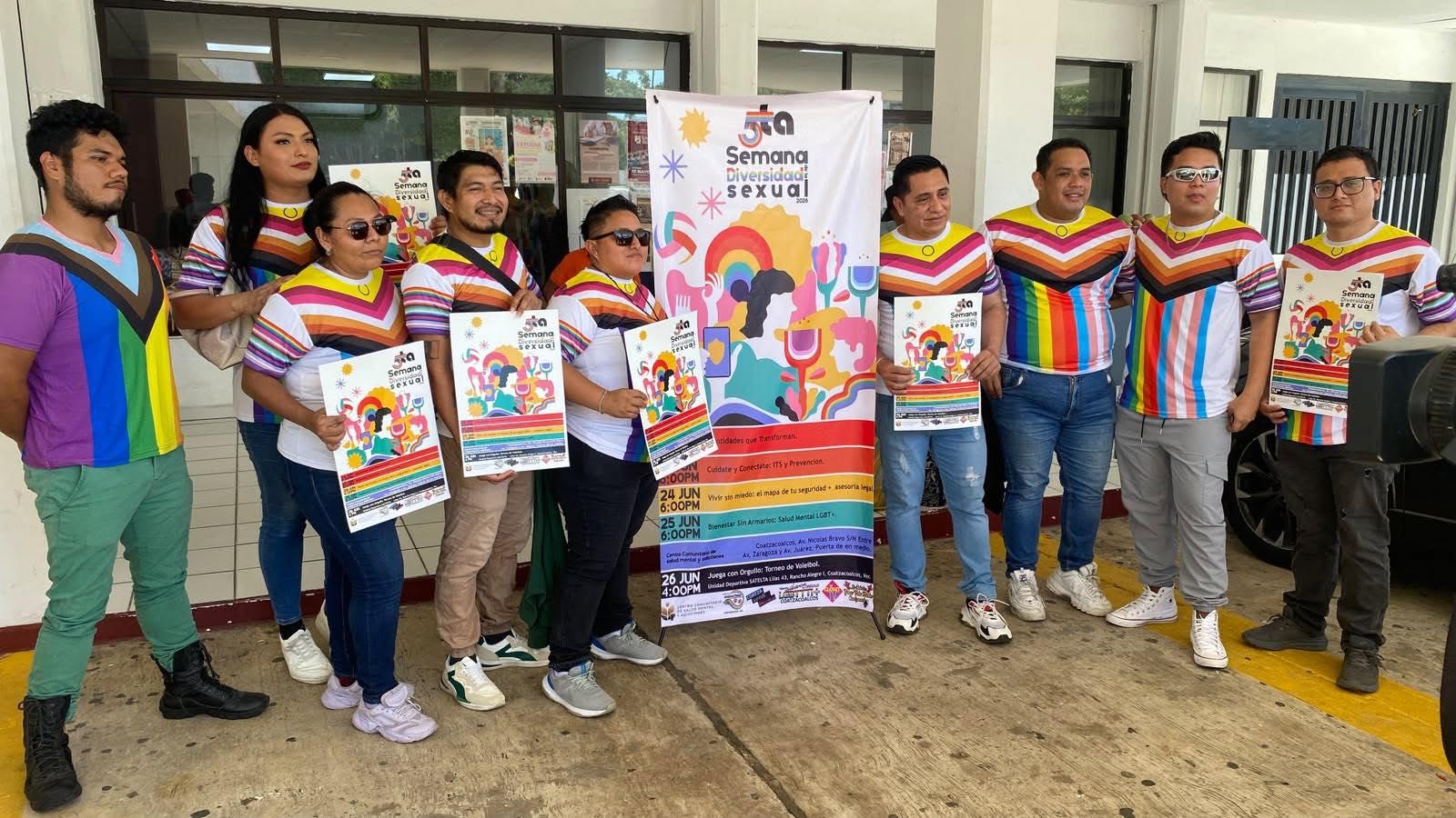 Anuncian la Quinta Semana de la Diversidad Sexual en Coatzacoalcos contra discursos de odio