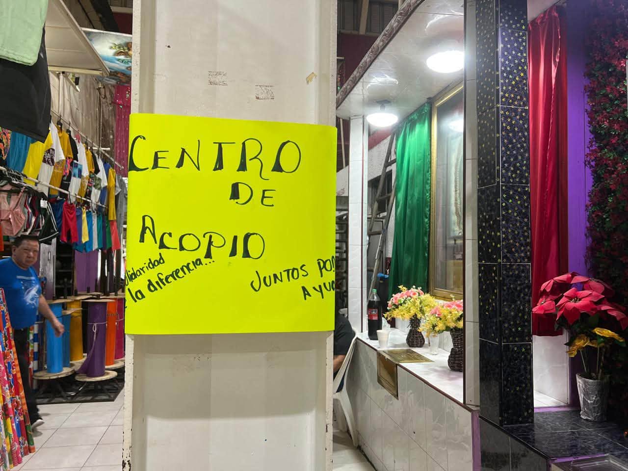 Mercados de Coatzacoalcos unen fuerzas para acopiar víveres en apoyo a familias damnificadas por lluvias