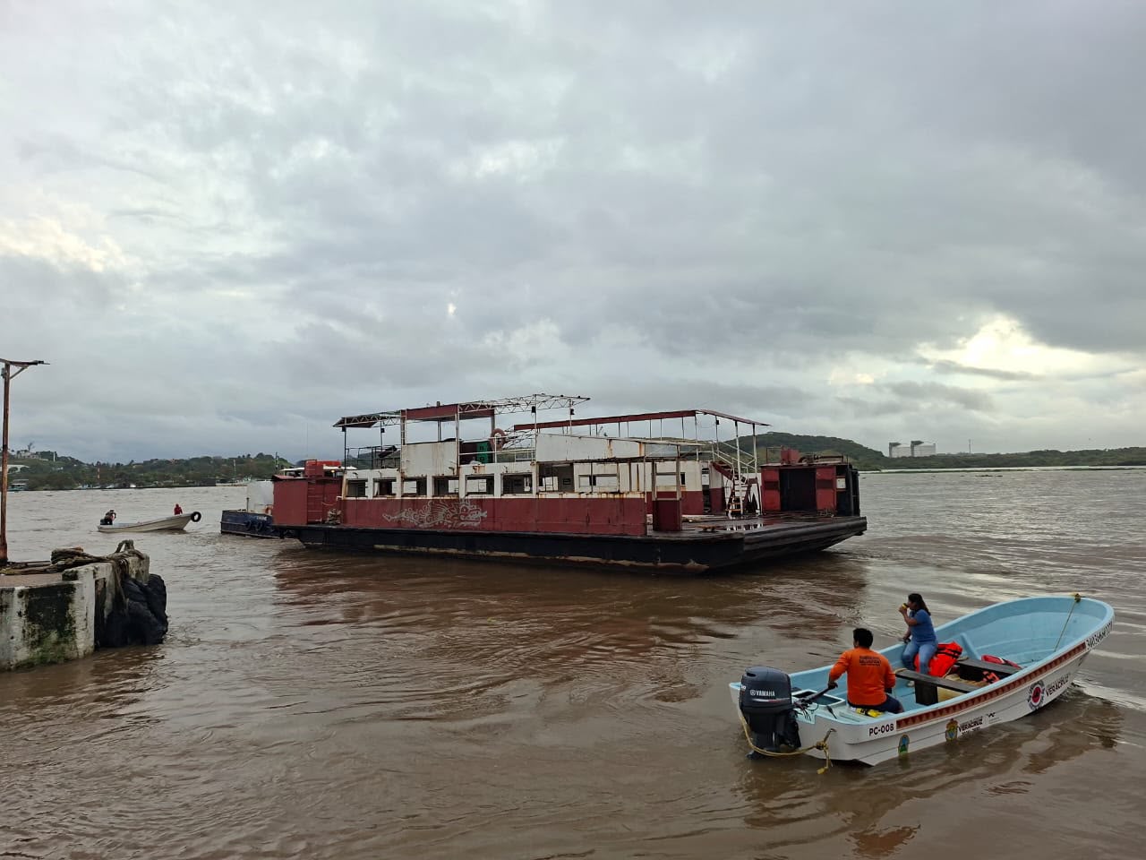 Envían a reparación el transbordador Laguna de Coapa; buscan recuperar operación de las dos embarcaciones en Coatzacoalcos